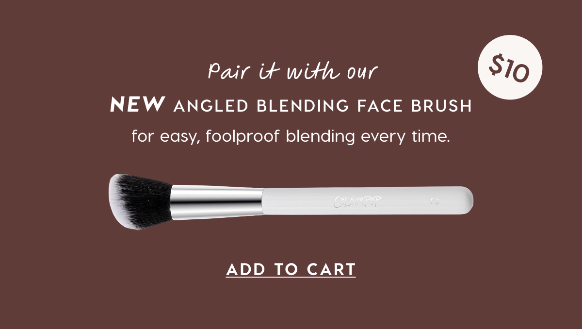 Pair it with our NEW Angled Blending Face Brush $10