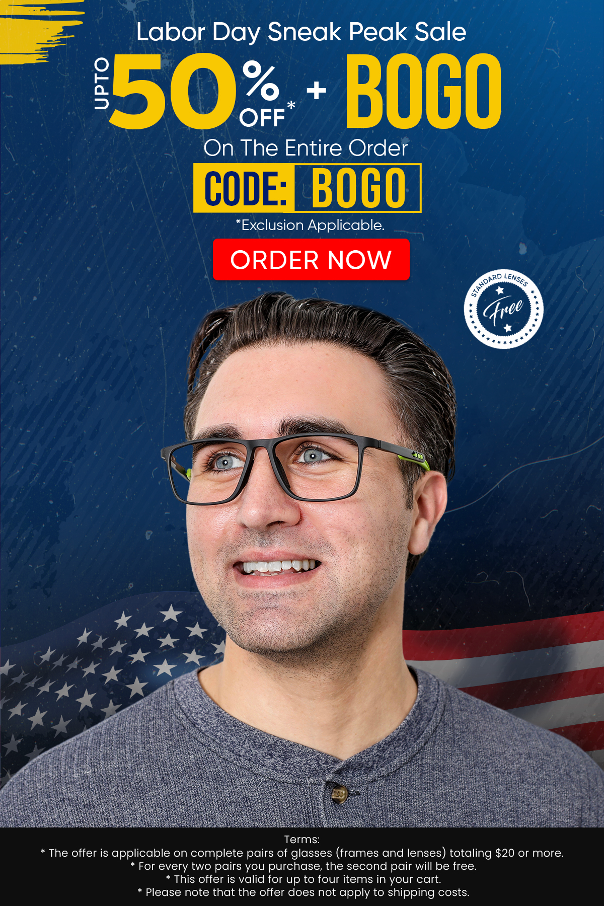 UPTO 50% + BOGO (Buy 1, Get 1 Free) CODE: BOGO