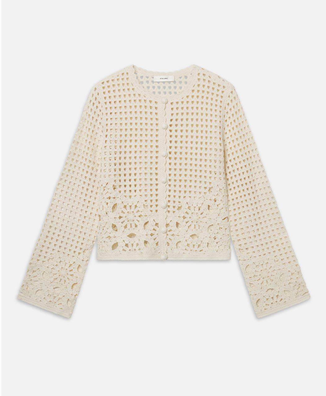 THE POSTCARD CARDI  IN CREAM