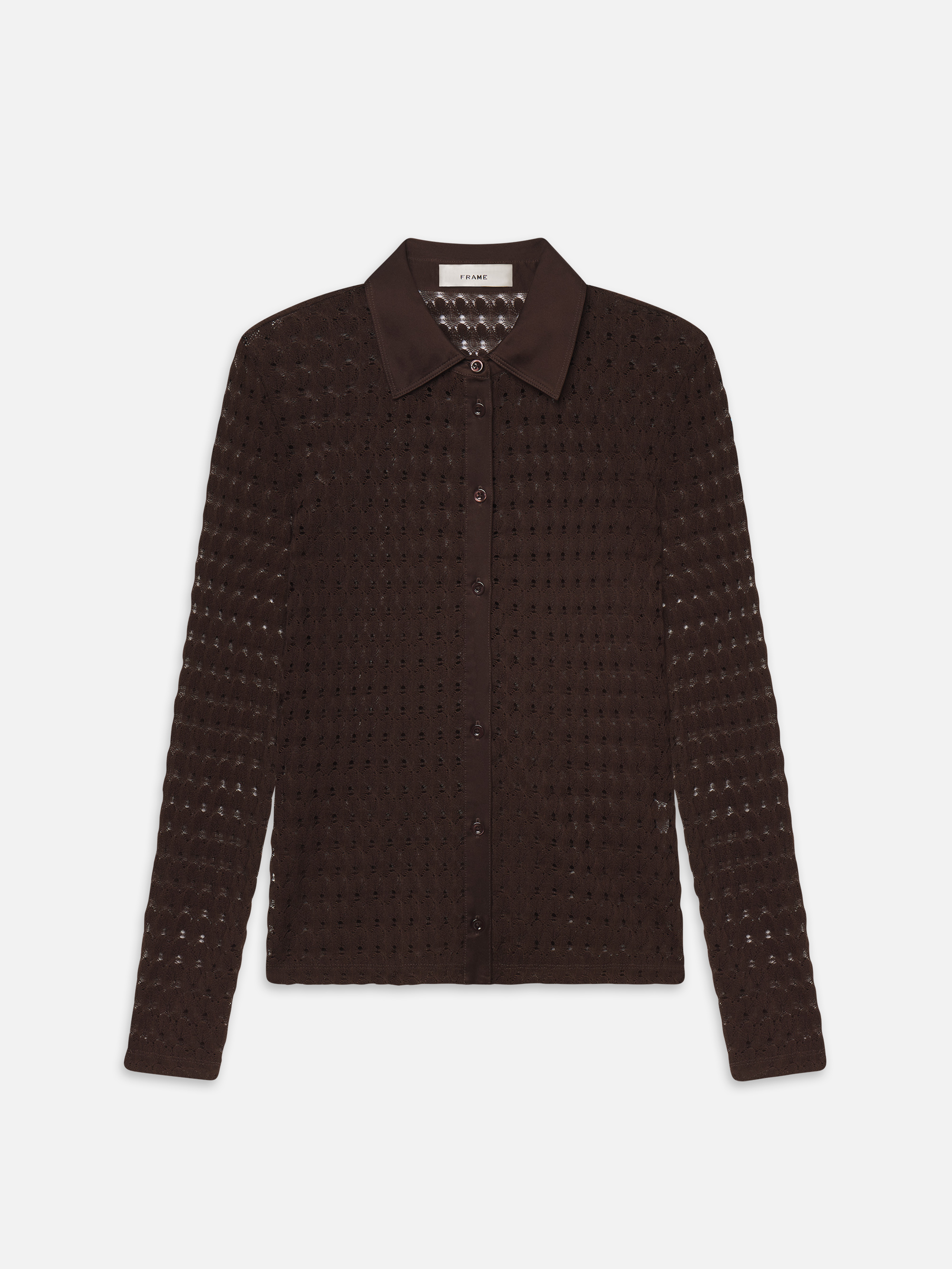 THE BUBBLE STITCH SHIRT IN CHESTNUT