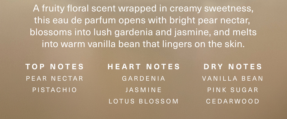 Rare Beginnings Eau de Parfum Scent Notes