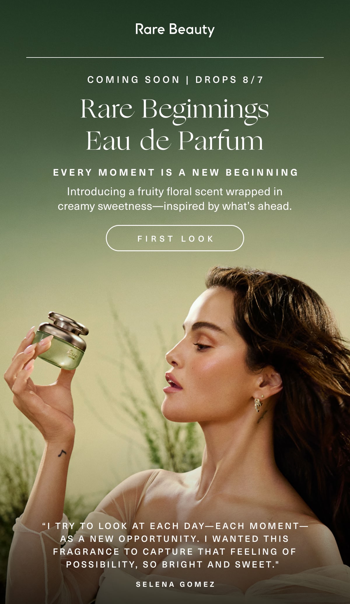 Rare Beginnings Eau de Parfum Coming Soon. Drops 8/7.