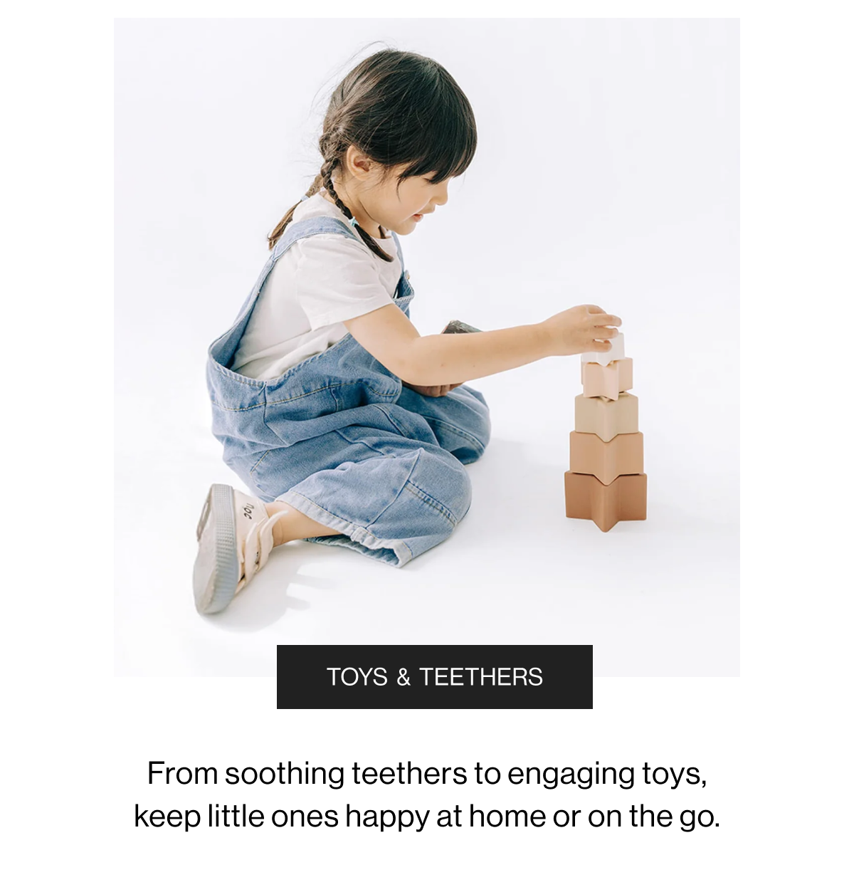 Toys & Teethers - From soothing teethers to engaging toys, keep little ones happy at home or on the go.