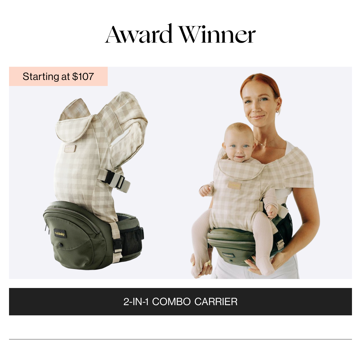 Award Winner - 2-in-1 Combo Carrier - Starting at $107