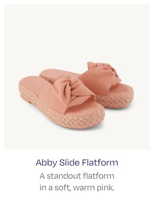 Abby Slide Flatform Espadrille Sandal