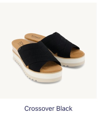 Diana Crossover Mule Wedge Sandal