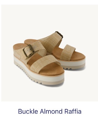 Diana Mule Buckle Wedge Sandal