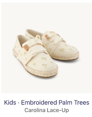 Carolina Lace-Up Kids Espadrille