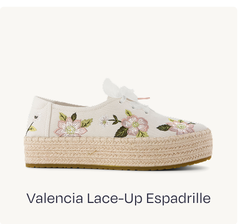 Valencia Lace-Up Espadrille