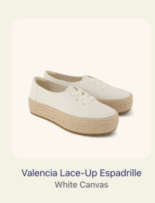 Valencia Lace-Up Platform Espadrille