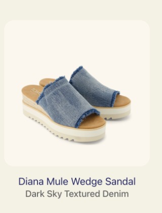 Diana Mule Wedge Sandal