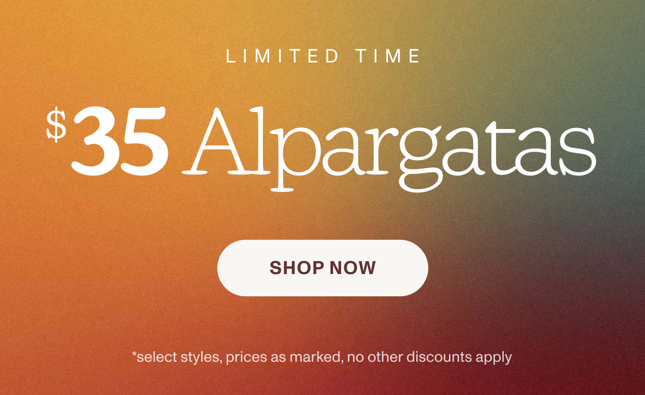 $35 Select Alpargatas