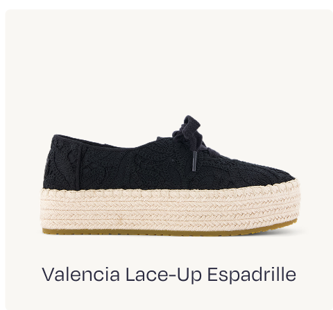 Valencia Lace-Up Espadrille