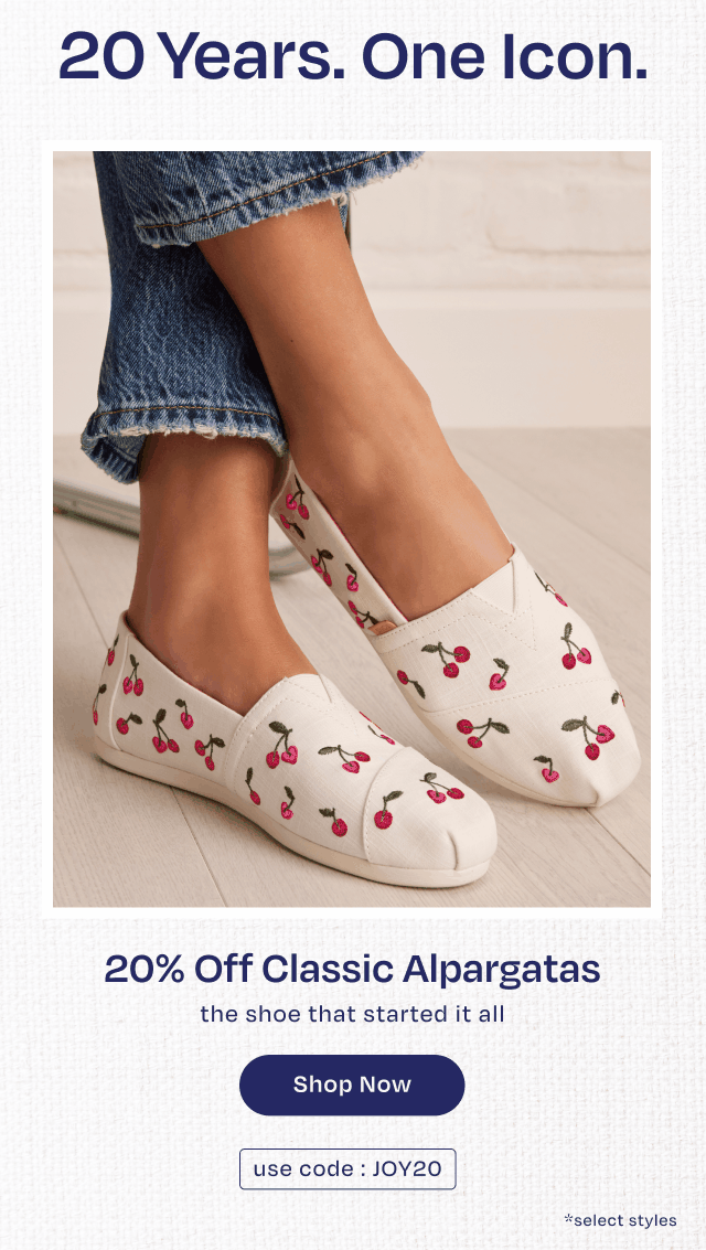 20% Off Classic Alpargatas