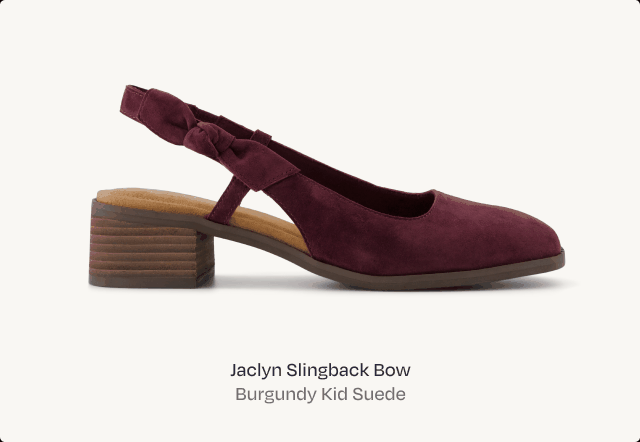 Jaclyn Slingback Bow Heel