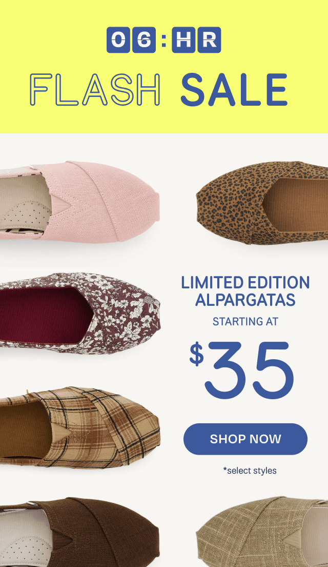 Limited Edition Alpargatas Starting at $35