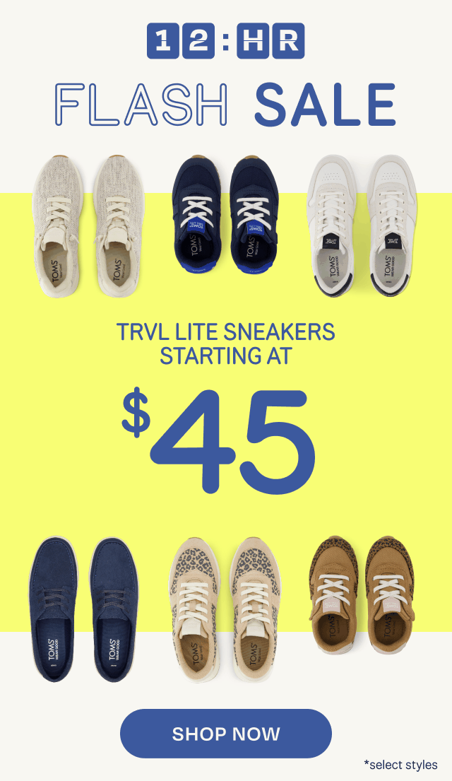 TRVL LITE Sneakers Starting at $45