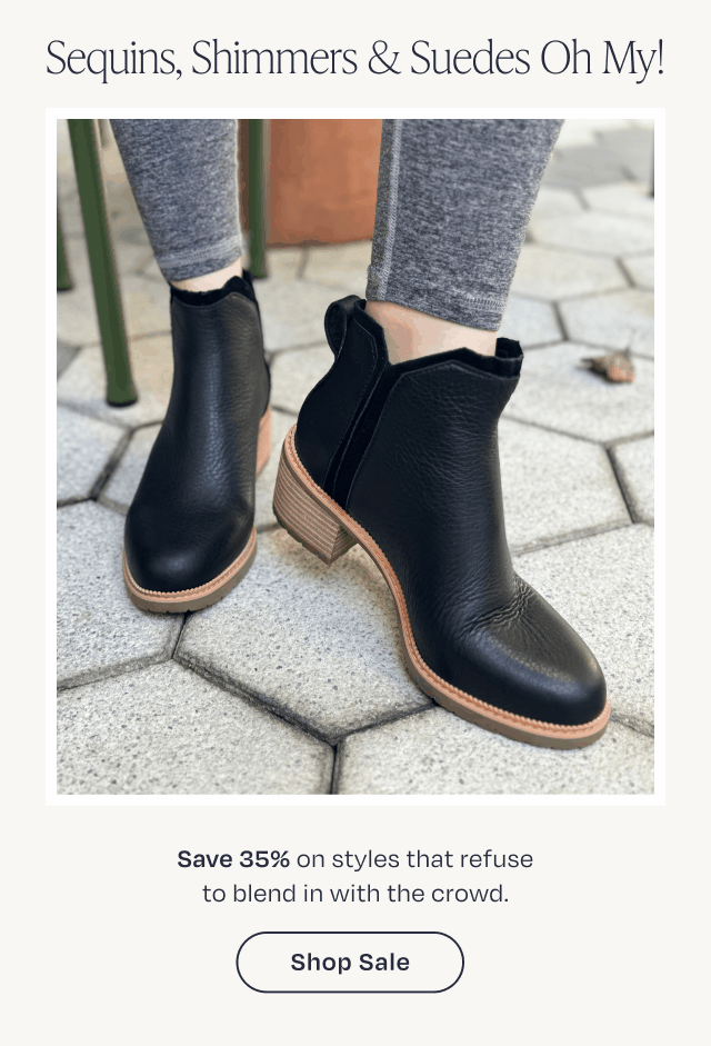 SEQUINS, SHIMMERS & SUEDES