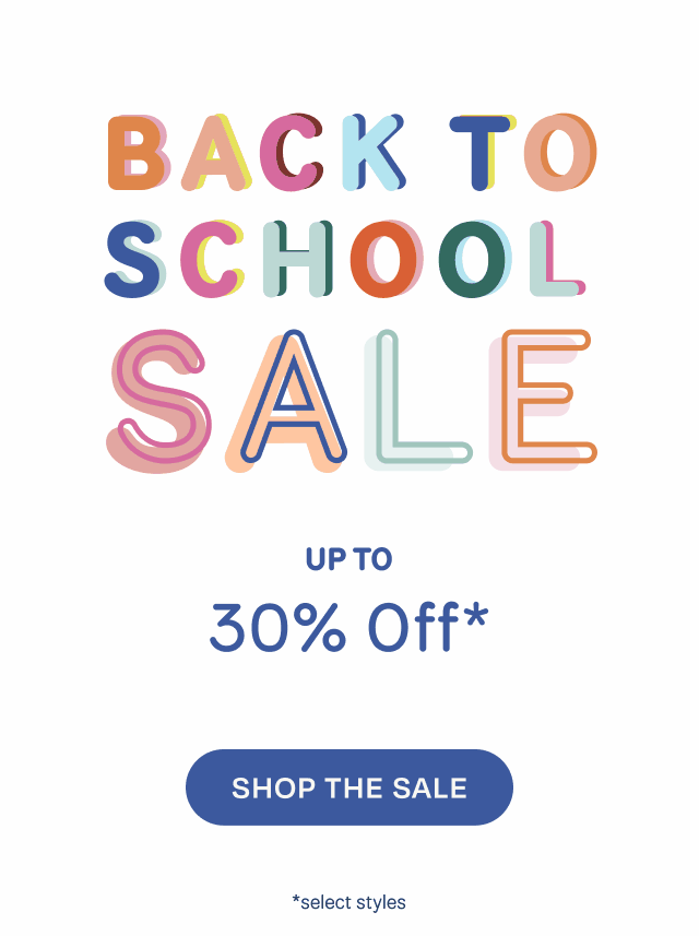 Back to School Sale