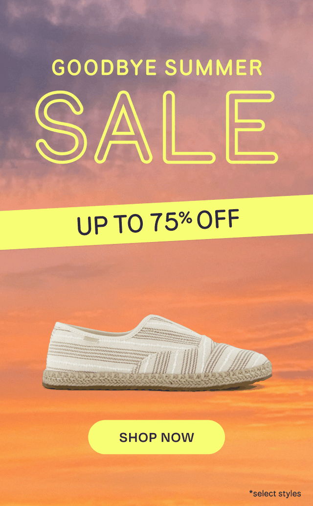 Goodbye Summer Sale
