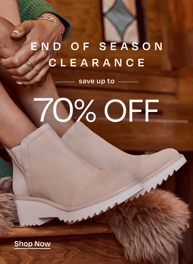 End of Season Clearance: Save Up to 70% Off