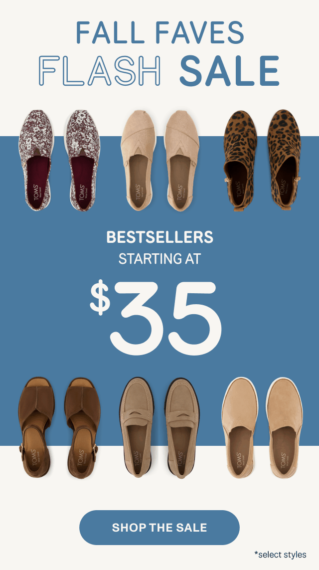 Bestsellers Starting at $35