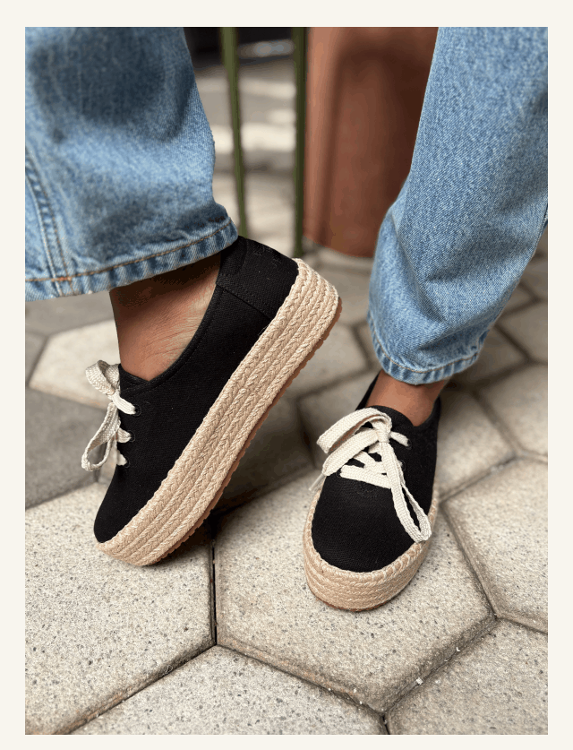Valencia Lace-Up Platform Espadrille