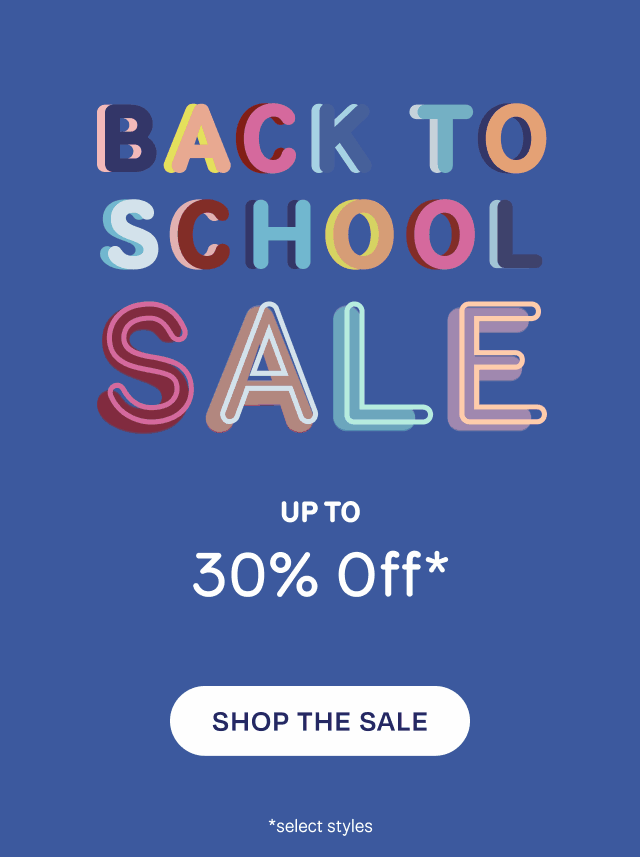 Back to School Sale