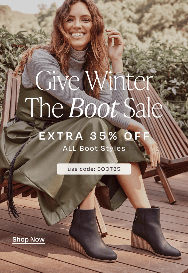 Give Winter The Boot Sale: Extra 35% OFF All Boot Styles