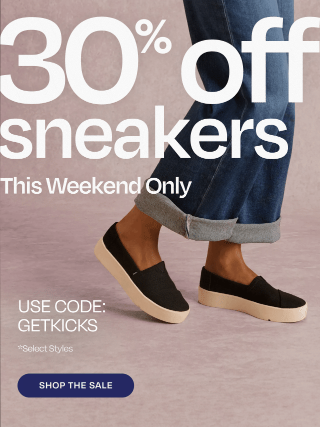 Sneaker Weekend: 30% Off
