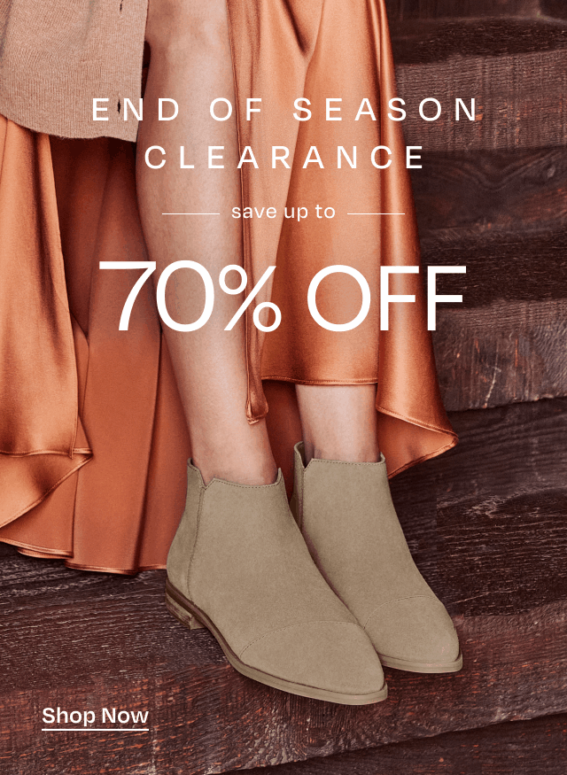End of Season Clearance: Save Up to 70% Off