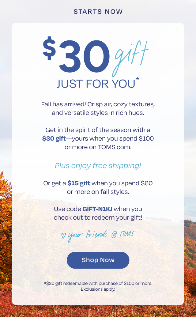 $30 Gift Just For You - Image