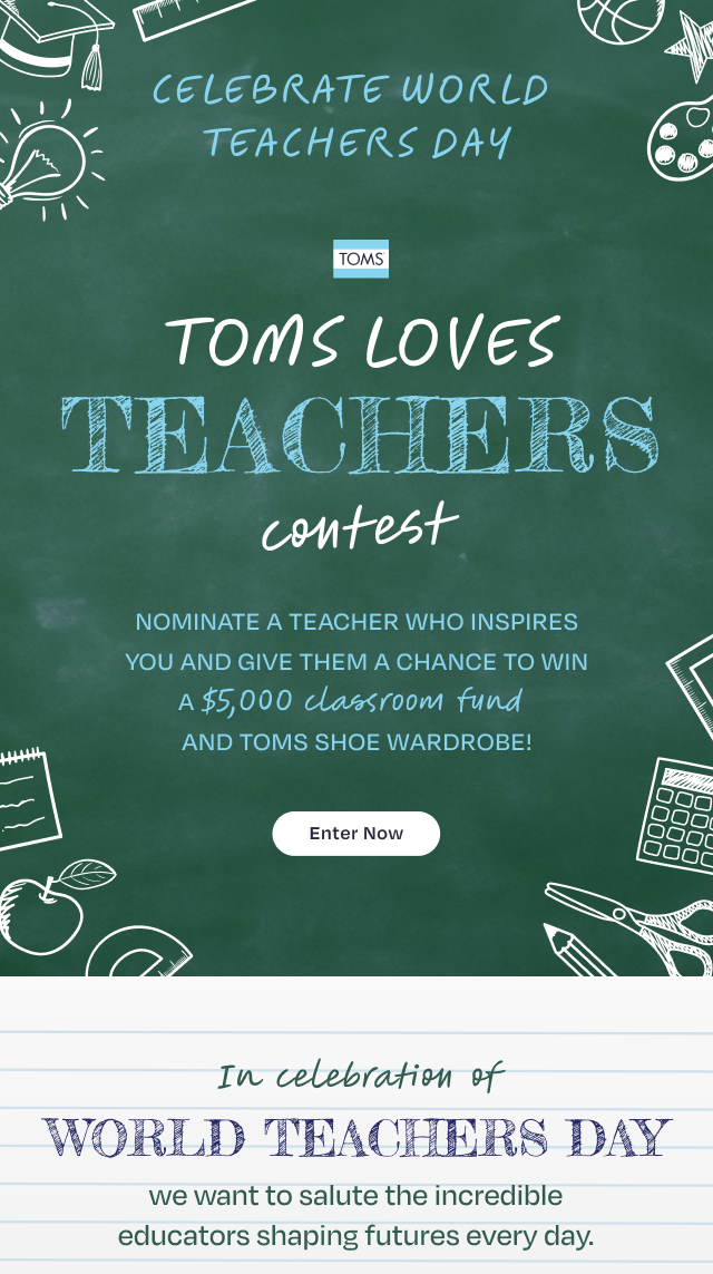 TOMS Loves Teachers - Image