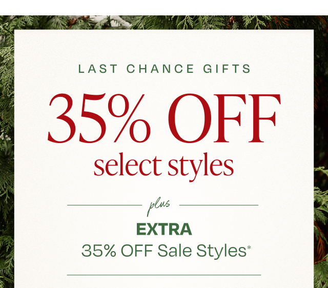 35% OFF Select Styles - Image