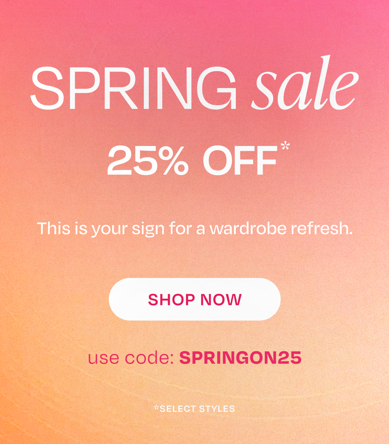 Spring Sale