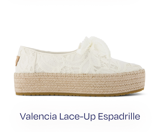 Valencia Lace-Up Platform Espadrille