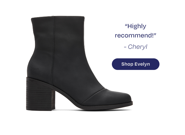 Shop Evelyn Black Leather Heeled Boot - Button