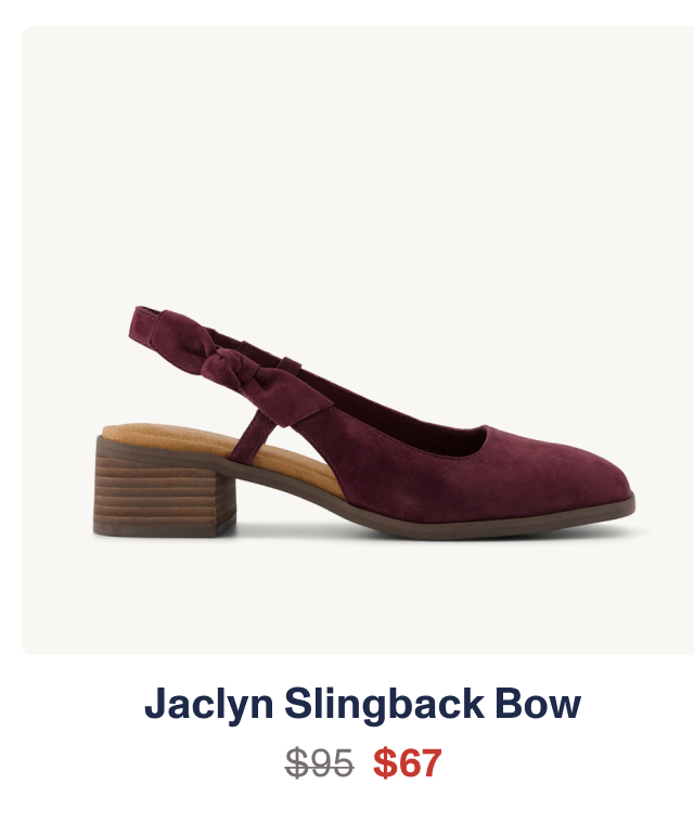 Jaclyn Slingback Bow Heel