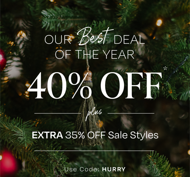 Our Best Deal of the Year - 40% Off