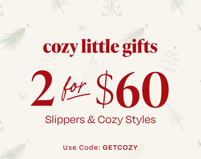 2 for $ 60 Slippers & Cozy Styles - Image