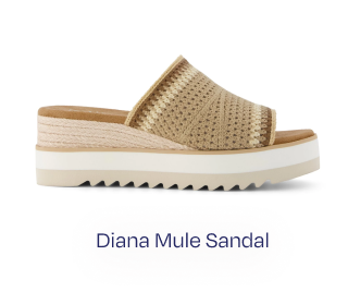 Diana Mule Wedge Sandal