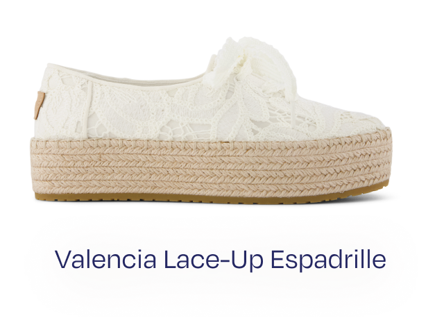 Valencia Lace-Up Platform Espadrille