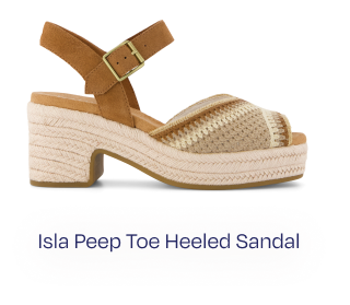 Isla Peep Toe Heeled Sandal