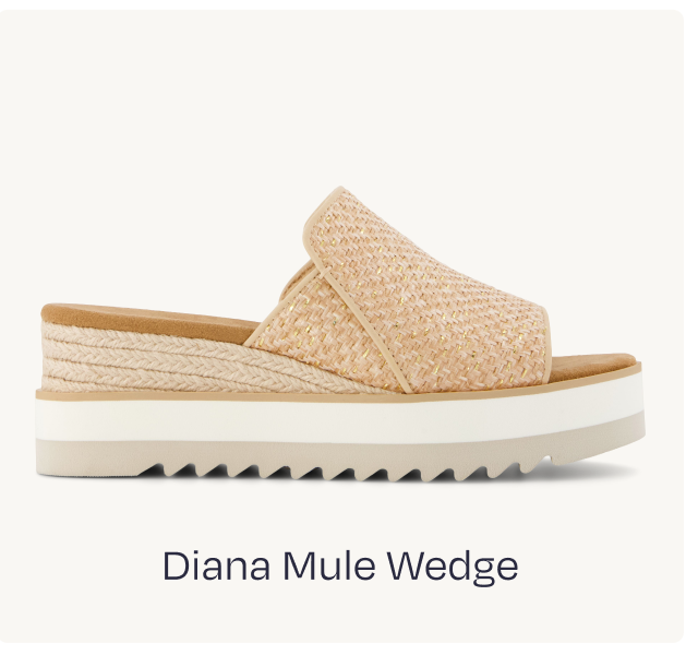 Diana Mule Wedge Sandal