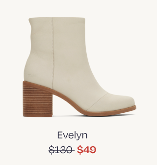 Evelyn Light Sand Leather Heeled Boot - Image