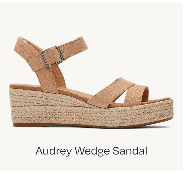 Audrey Wedge Sandal