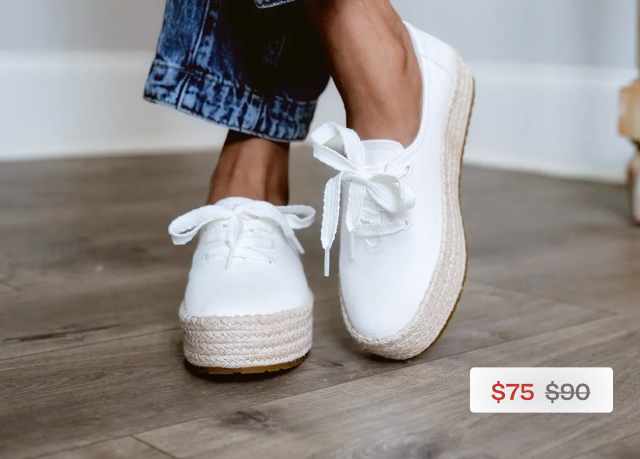 Valencia Lace-Up Platform Espadrille