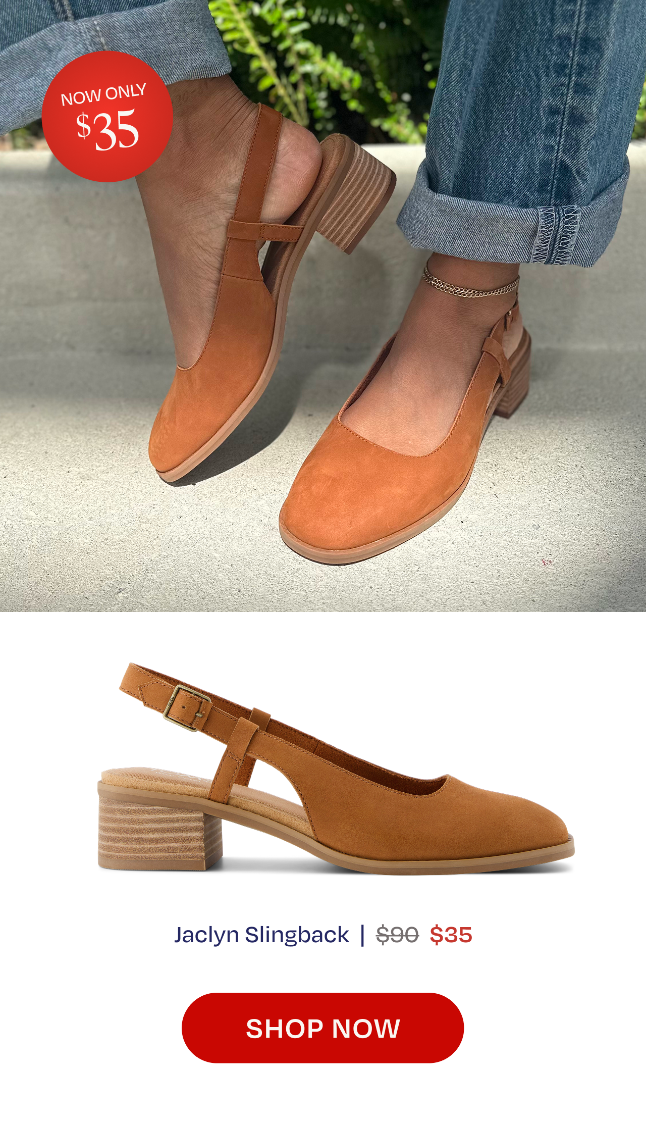 Jaclyn Slingback Heel