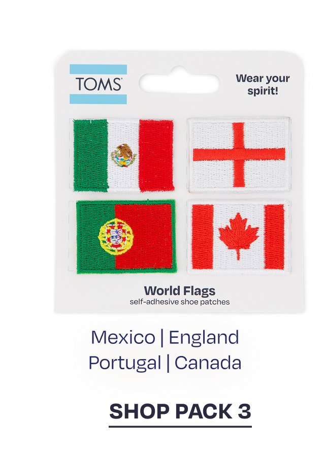 World Flags Patch Packs