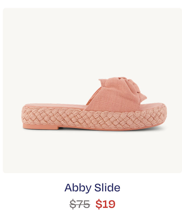 Abby Slide Flatform Espadrille Sandal